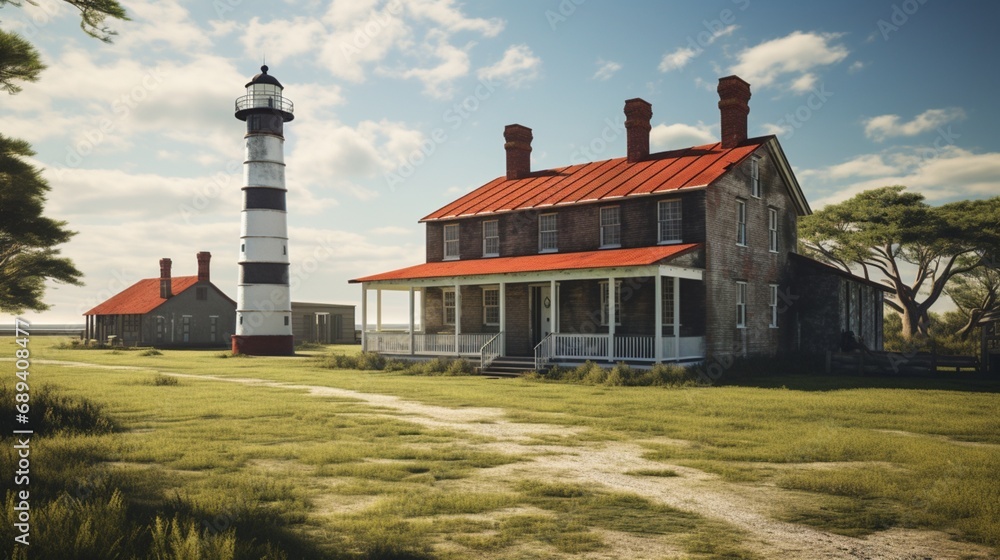 Duplex Keeper's Quarters at Bodie Island Lighthouse