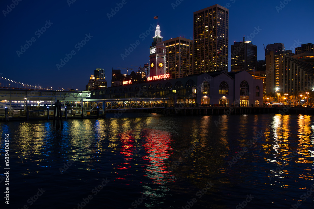 Port of San Francisco at Night