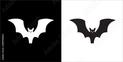 Illustration vector graphics of bat icon