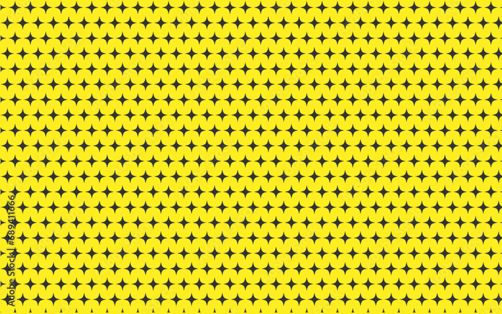 Sparks elements pattern on yellow background, black sparkle pattern background.