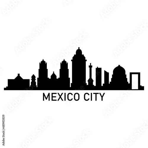 Mexico city skyline