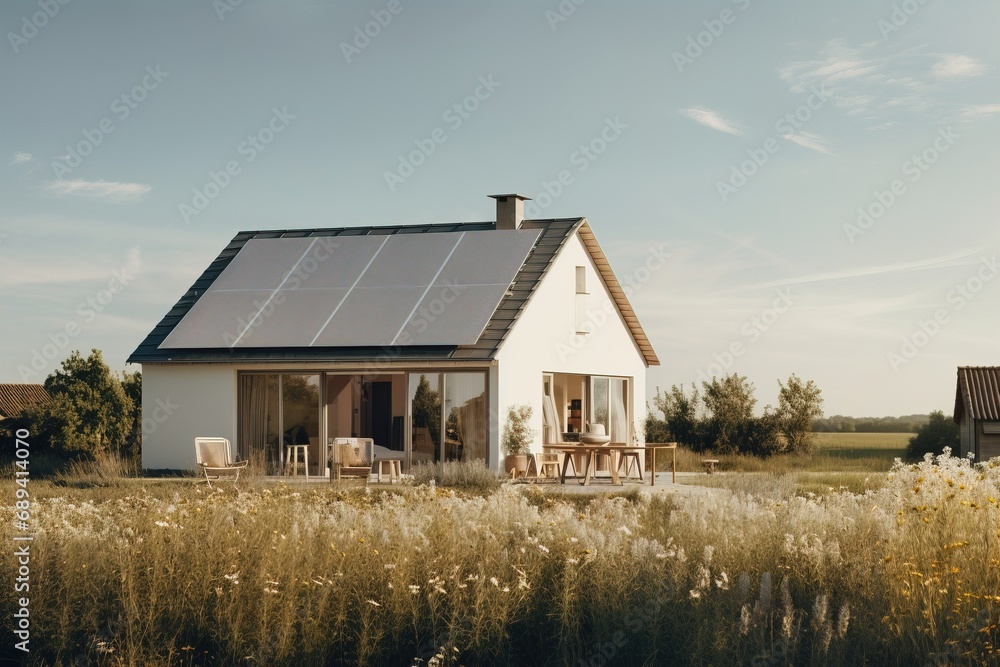 Stylish modern house in the field of real estate for a family Stylish modern house in the field of real estate for a family