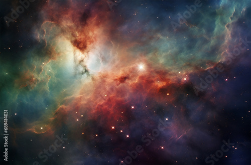 Cosmic Nebulae  colorful and intricate nebulae  like the Orion Nebula