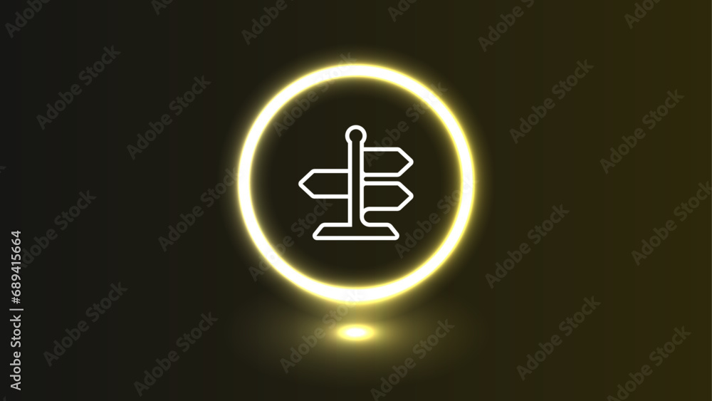 Obraz premium signboard icon