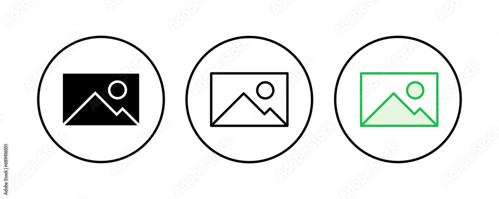 Picture icon set. photo gallery icon symbol Picture icon set. photo gallery icon symbol