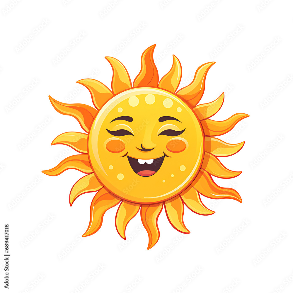 The Sun Artistic Style Illustration Cartoon Sun Logo No Background Perfect for Print on Demand Merchandise The Sun Artistic Style Illustration Cartoon Sun Logo No Background Perfect for Print on Demand Merchandise