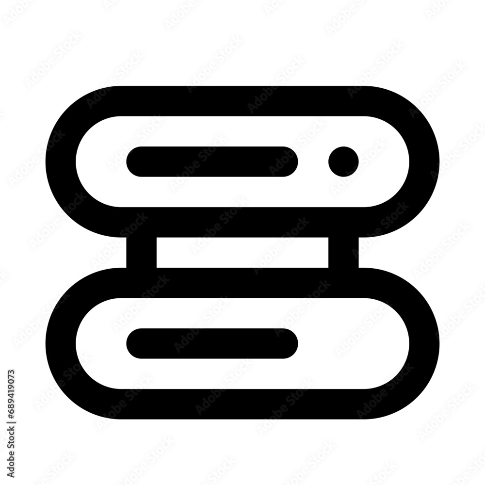 Server Line UI Icon Server Line UI Icon
