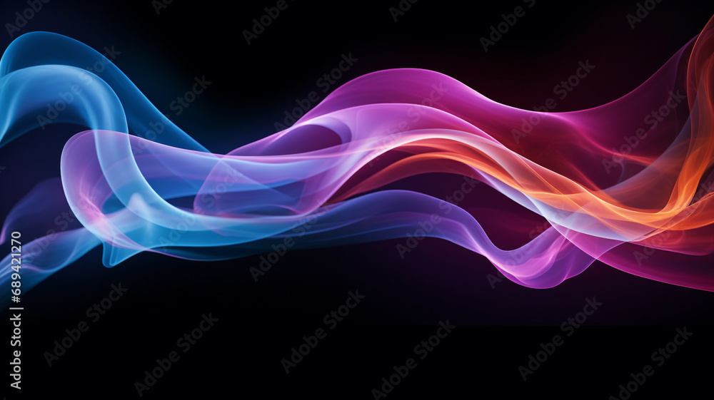 Abstract colorful smoke in motion. Smoke, Cloud of cold fog in black background. Light, white, fog, cloud background Abstract colorful smoke in motion. Smoke, Cloud of cold fog in black background. Light, white, fog, cloud background