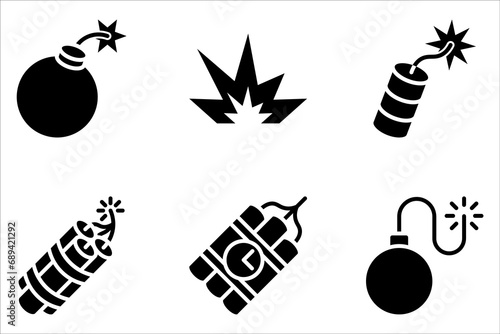 dynamite icon, dynamite trendy filled icons from Army and war collection on white background photo