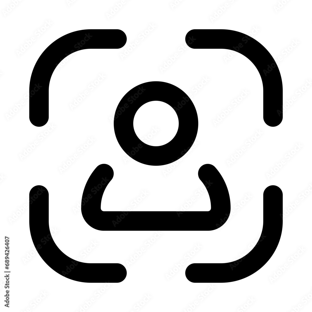 Portrait Line UI Icon Portrait Line UI Icon