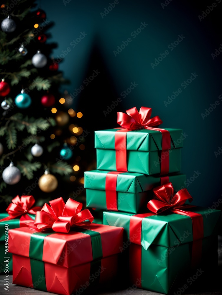 Stacked Christmas Presents Stacked Christmas Presents