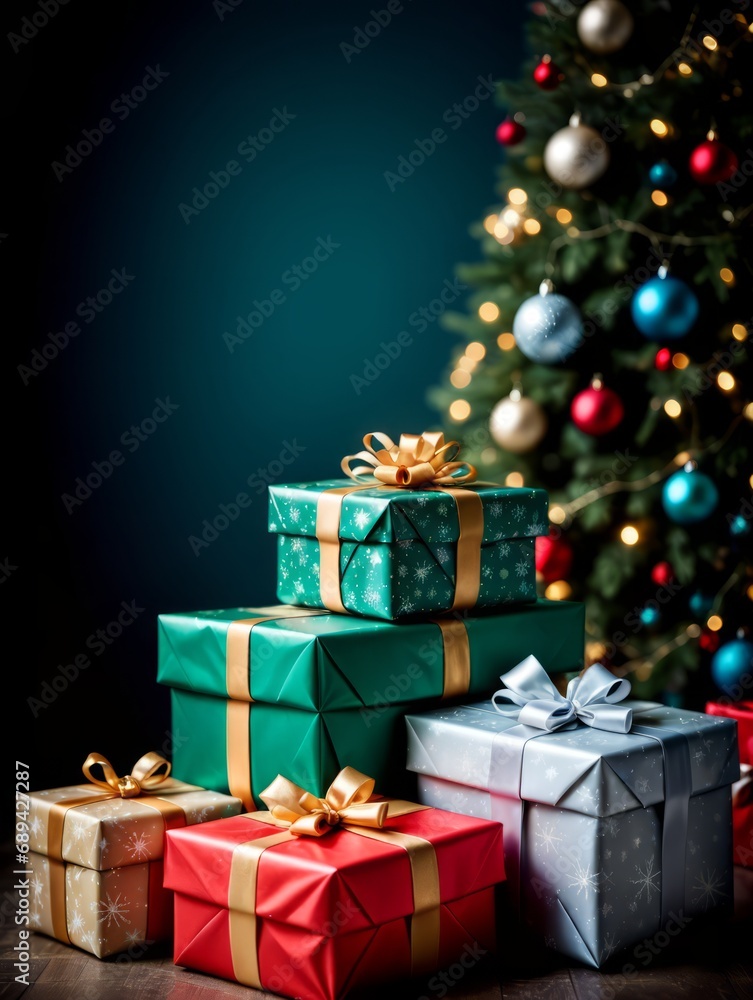 Stacked Christmas Presents Stacked Christmas Presents