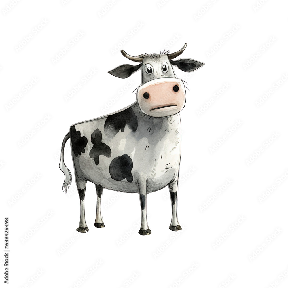 Cartoon cow clip art