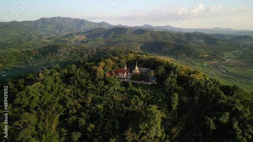 Wallpaper Mural Wat Phra That Sob Fang is situated in Amphoe Mae Ai, Chiang Mai, Thailand. It was build almost 1,300 years ago which contain Buddha forehead bone and renovated for several time. Torontodigital.ca