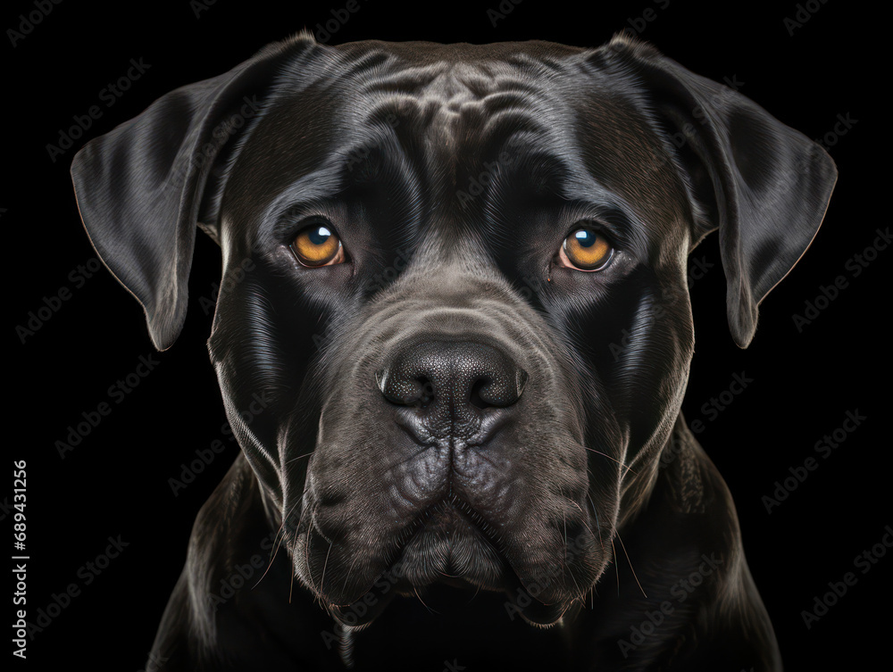 Cane Corso Dog Studio Shot Isolated on Clear Background, Generative AI Cane Corso Dog Studio Shot Isolated on Clear Background, Generative AI