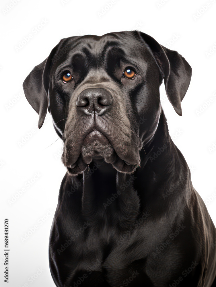 Cane Corso Dog Studio Shot Isolated on Clear Background, Generative AI Cane Corso Dog Studio Shot Isolated on Clear Background, Generative AI