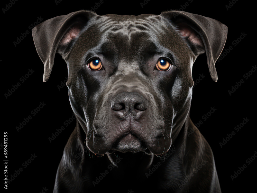 Cane Corso Dog Studio Shot Isolated on Clear Background, Generative AI Cane Corso Dog Studio Shot Isolated on Clear Background, Generative AI