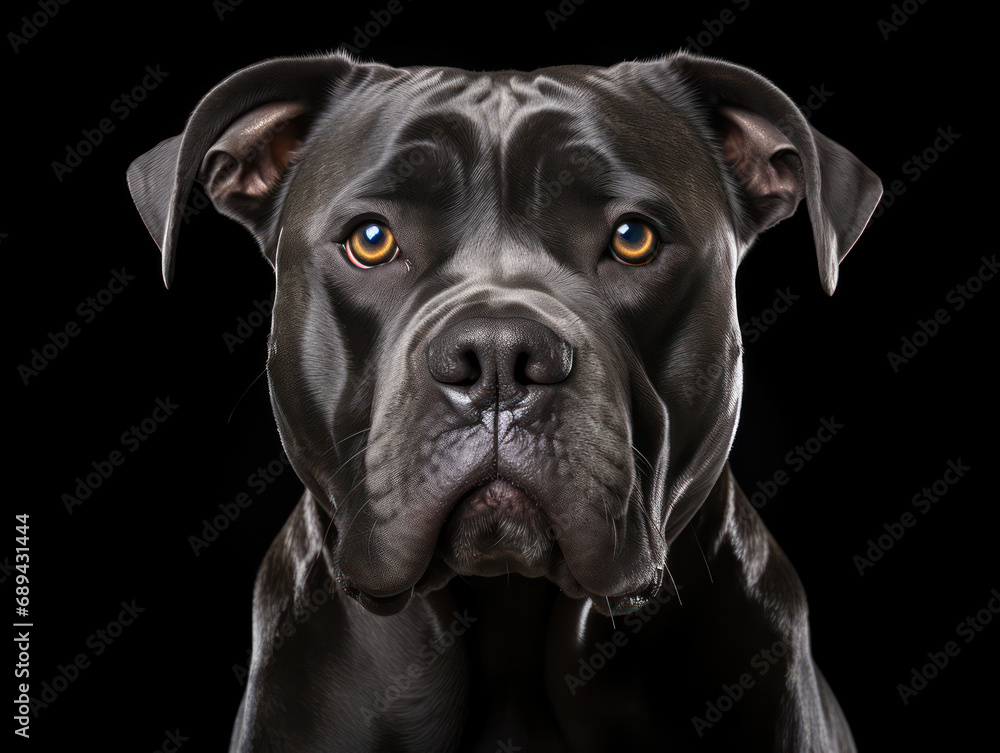 Cane Corso Dog Studio Shot Isolated on Clear Background, Generative AI