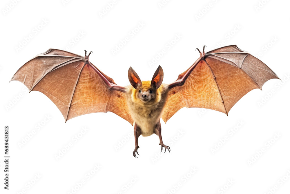 Fototapeta premium flying bat isolated on transparent background. generative ai