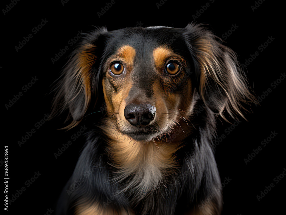 Dachhund Dog Studio Shot Isolated on Clear Background, Generative AI Dachhund Dog Studio Shot Isolated on Clear Background, Generative AI