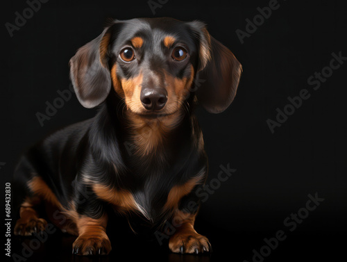 Dachhund Dog Studio Shot Isolated on Clear Background, Generative AI © Vig