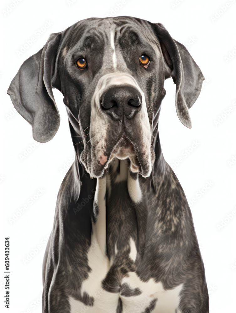 Great Dane Dog Studio Shot Isolated on Clear Background, Generative AI Great Dane Dog Studio Shot Isolated on Clear Background, Generative AI