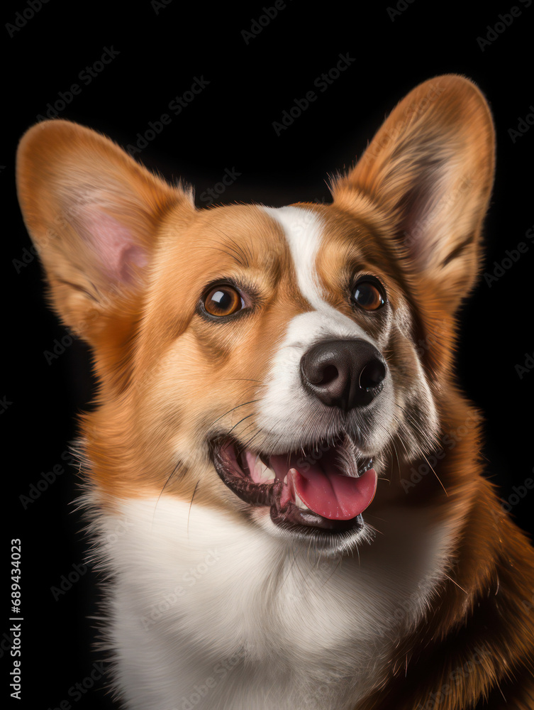 Pembroke Welsh Corgi Dog Studio Shot Isolated on Clear Background, Generative AI Pembroke Welsh Corgi Dog Studio Shot Isolated on Clear Background, Generative AI