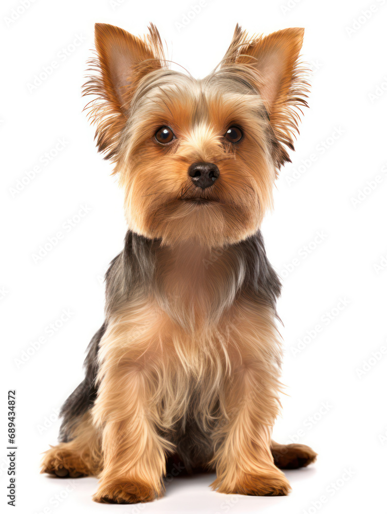 Yorkshire Terrier Dog Studio Shot Isolated on Clear Background, Generative AI Yorkshire Terrier Dog Studio Shot Isolated on Clear Background, Generative AI