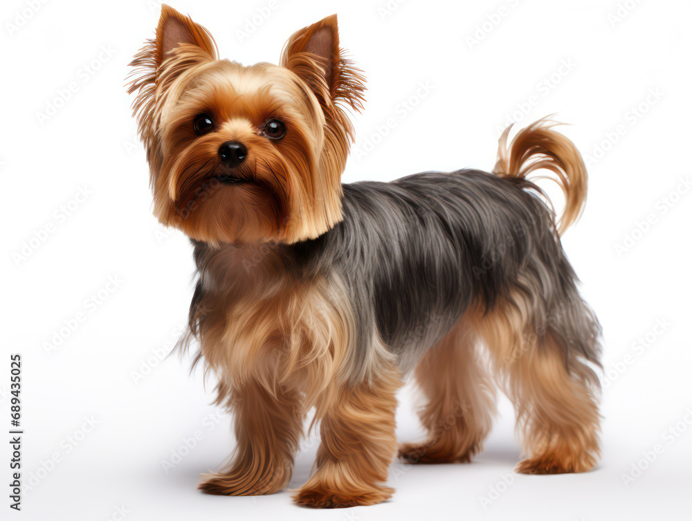 Yorkshire Terrier Dog Studio Shot Isolated on Clear Background, Generative AI Yorkshire Terrier Dog Studio Shot Isolated on Clear Background, Generative AI