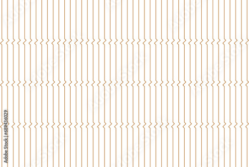 Vertical stripe of regular pattern. Design lines gold on white background. Design print for illustration, textile, wallpaper, background. Set 1