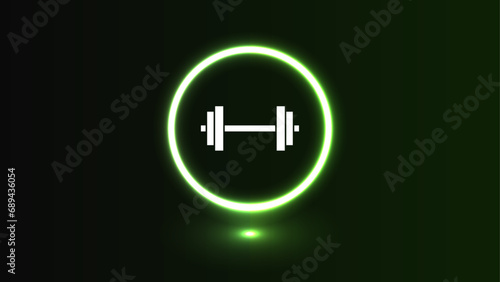 dumbbell isolated on white	