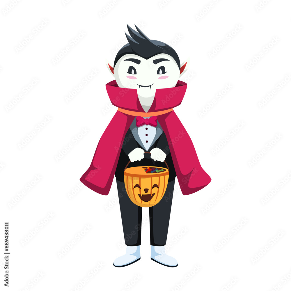 Cute Halloween Monster Character Illustration