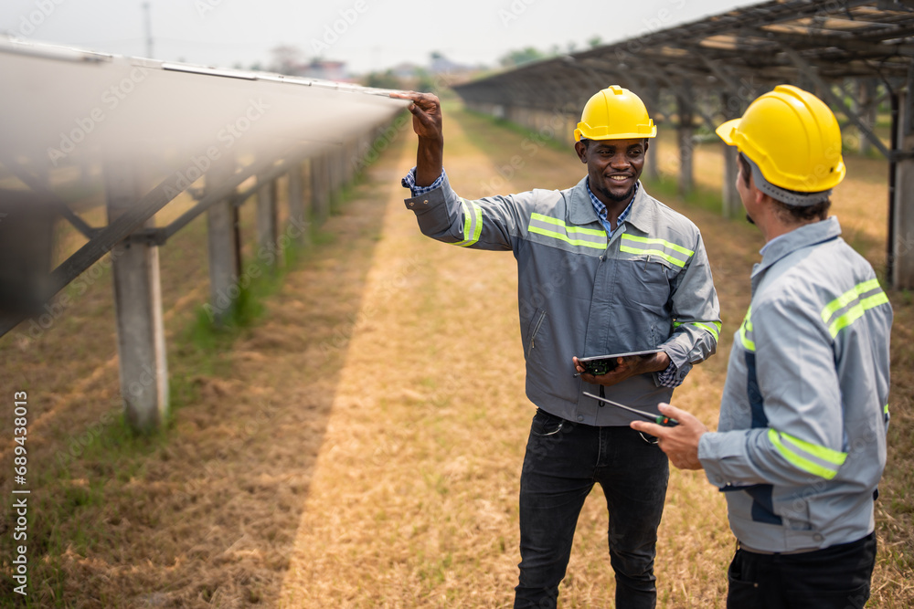 Professional engineer work to maintenance of photovoltaic panel system. Professional engineer work to maintenance of photovoltaic panel system.