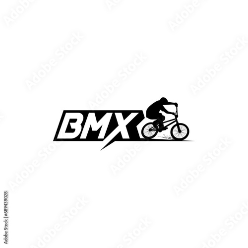 bmx bike logo design. Vector illustration of bmx bike. modern logo design vector icon template