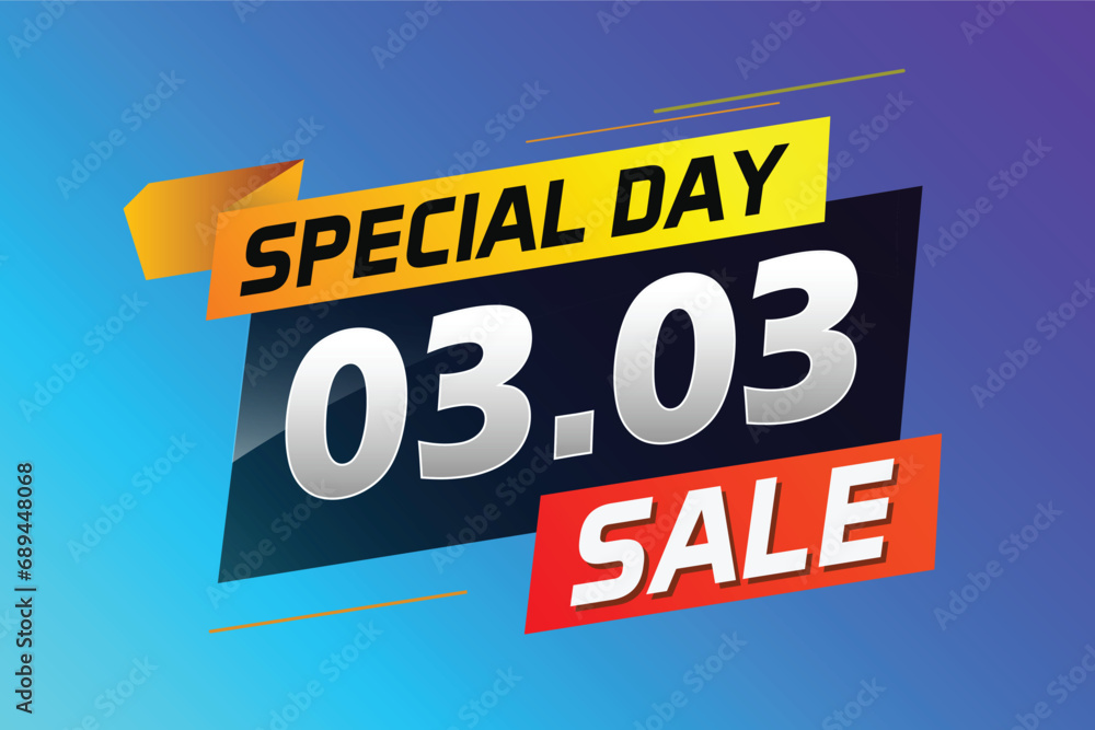 special day 03 03 word concept vector illustration with megaphone and 3d style, landing page, template, ui, web, mobile app, poster, banner, flyer, background, gift card, coupon, label, wallpaper	
