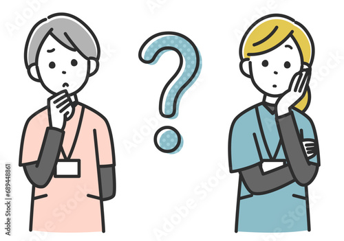 悩みを抱える女性医療スタッフ