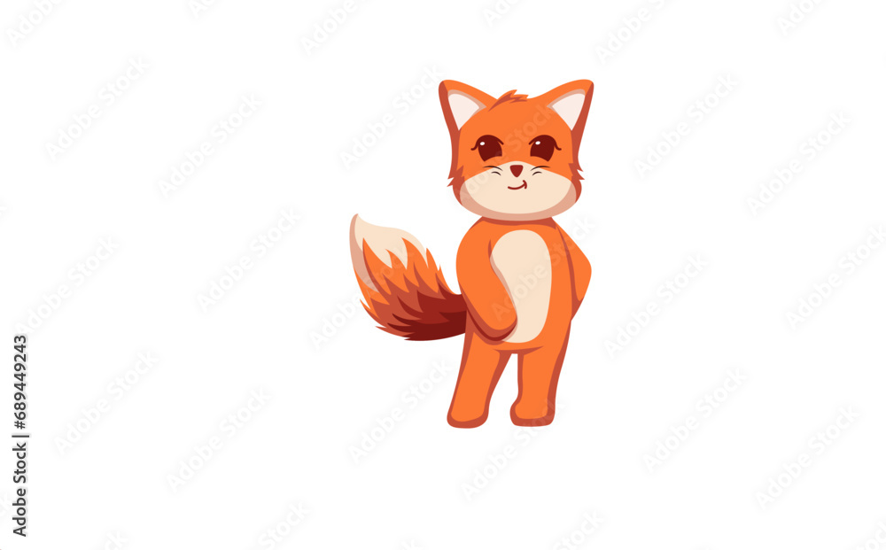 Cute Fox Character Design Illustration Cute Fox Character Design Illustration