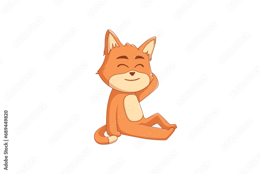 Cute Fox Character Design Illustration Cute Fox Character Design Illustration