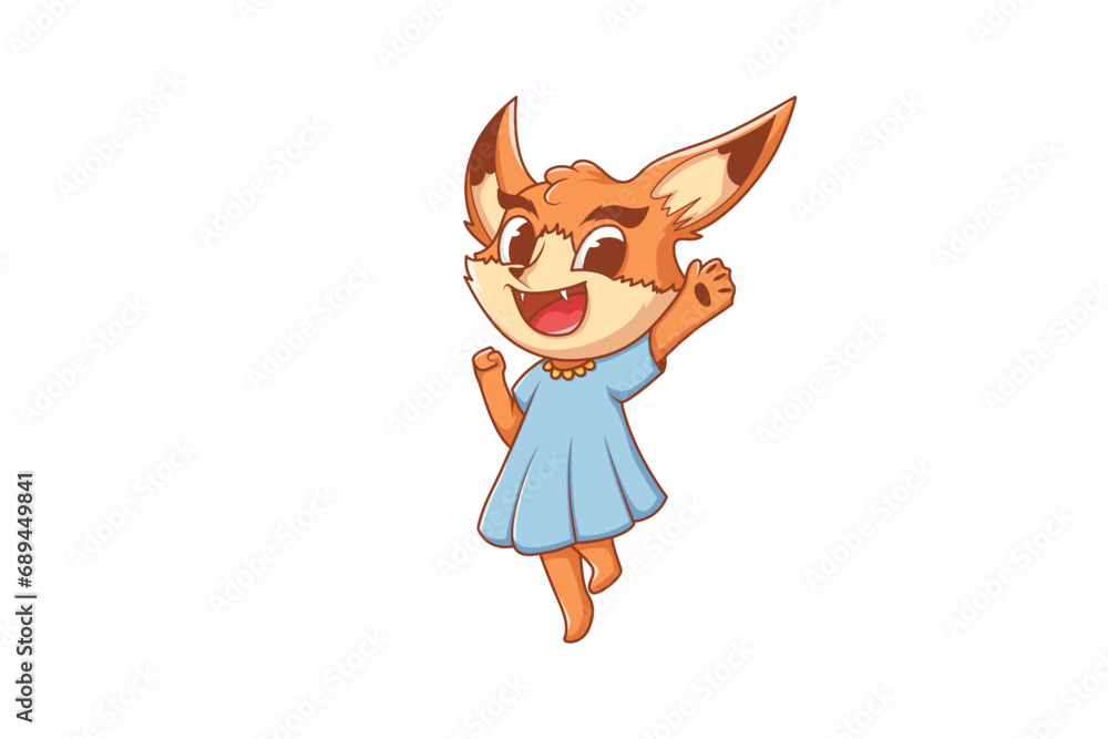 Cute Fox Character Design Illustration Cute Fox Character Design Illustration