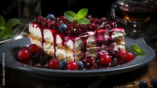 Top Biscuit Homemade Cake Cream Berries  Background Image  Desktop Wallpaper Backgrounds  HD