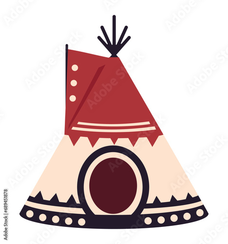 teepee native america vintage