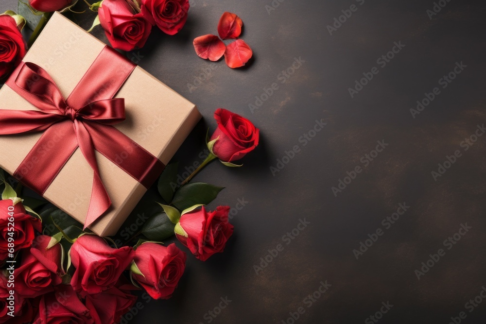 Gifts for Valentine's Day February 14th. Background with selective focus and copy space Gifts for Valentine's Day February 14th. Background with selective focus and copy space