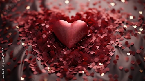 Valentines Paper Heart Day Valentine, Background Image, Desktop Wallpaper Backgrounds, HD