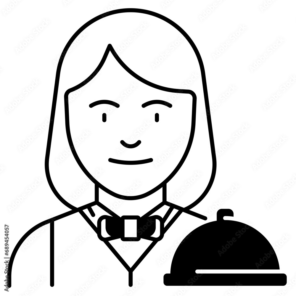 Waitress Icon Waitress Icon