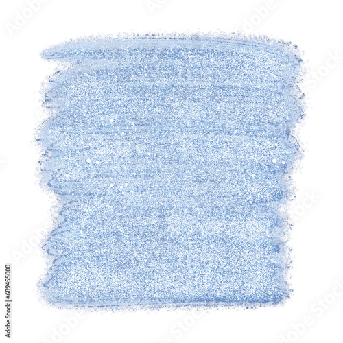 Square blue glittery background frame texture