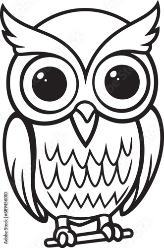 coloring page owl