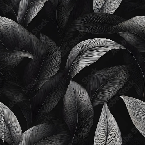 Textured gradient, creating a visually interesting and dynamic tropical leaf background