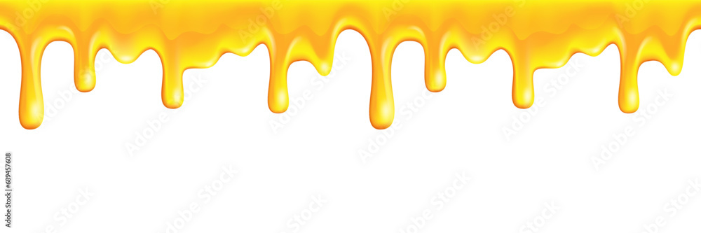 realistic honey drip seamless frame background realistic honey drip seamless frame background