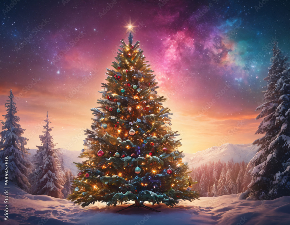 Christmas tree Modern Merry christmas and Happy New Year Christmas tree Modern Merry christmas and Happy New Year