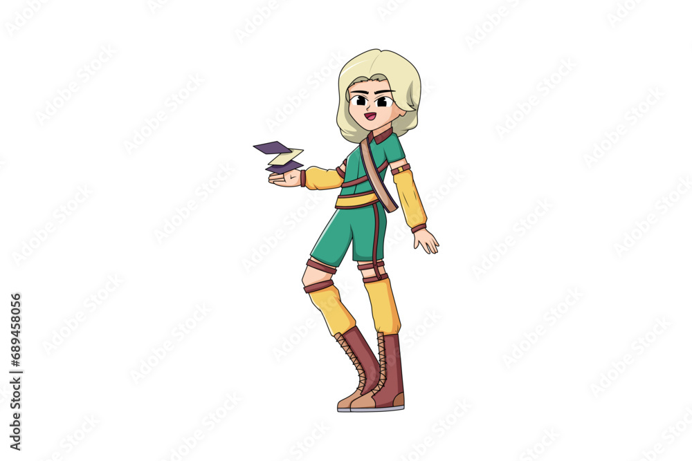 Cute Girl with Halloween Costume Character Illustration Cute Girl with Halloween Costume Character Illustration